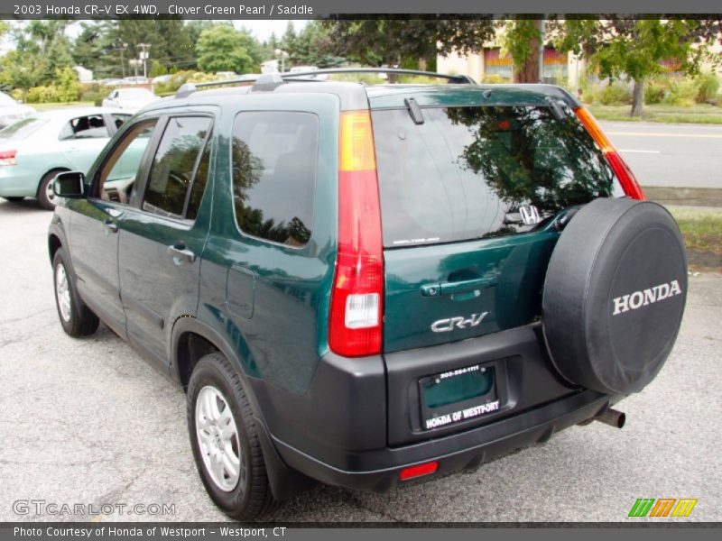 Clover Green Pearl / Saddle 2003 Honda CR-V EX 4WD