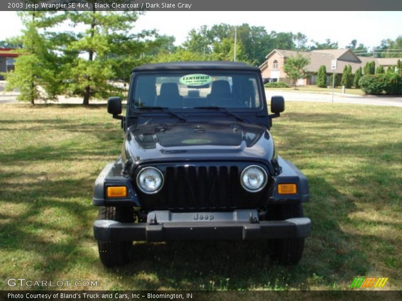 Black Clearcoat / Dark Slate Gray 2003 Jeep Wrangler SE 4x4
