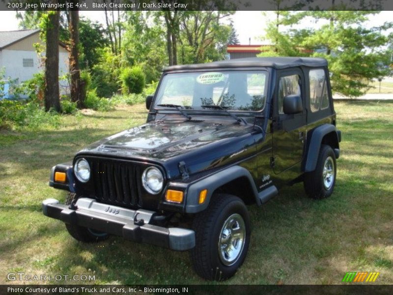 Black Clearcoat / Dark Slate Gray 2003 Jeep Wrangler SE 4x4