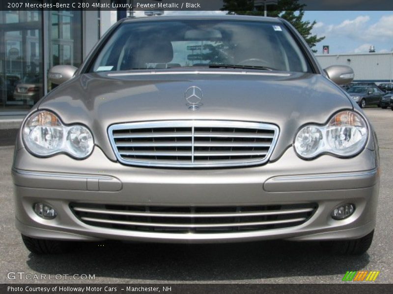 Pewter Metallic / Black 2007 Mercedes-Benz C 280 4Matic Luxury
