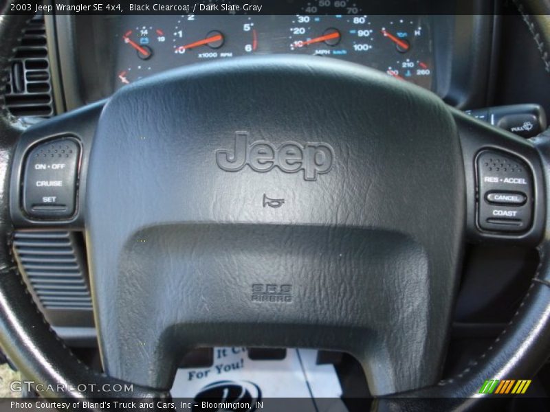 Black Clearcoat / Dark Slate Gray 2003 Jeep Wrangler SE 4x4