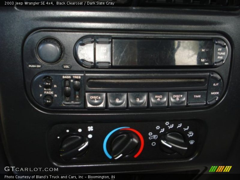 Black Clearcoat / Dark Slate Gray 2003 Jeep Wrangler SE 4x4
