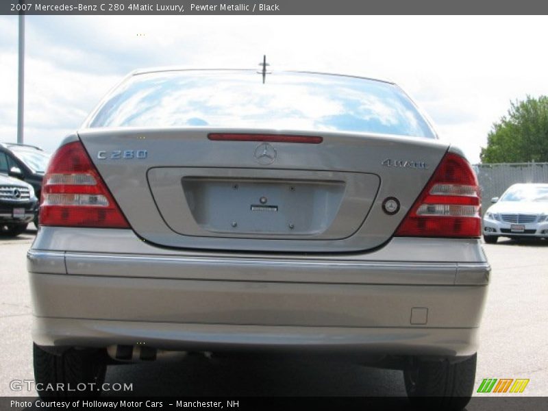 Pewter Metallic / Black 2007 Mercedes-Benz C 280 4Matic Luxury