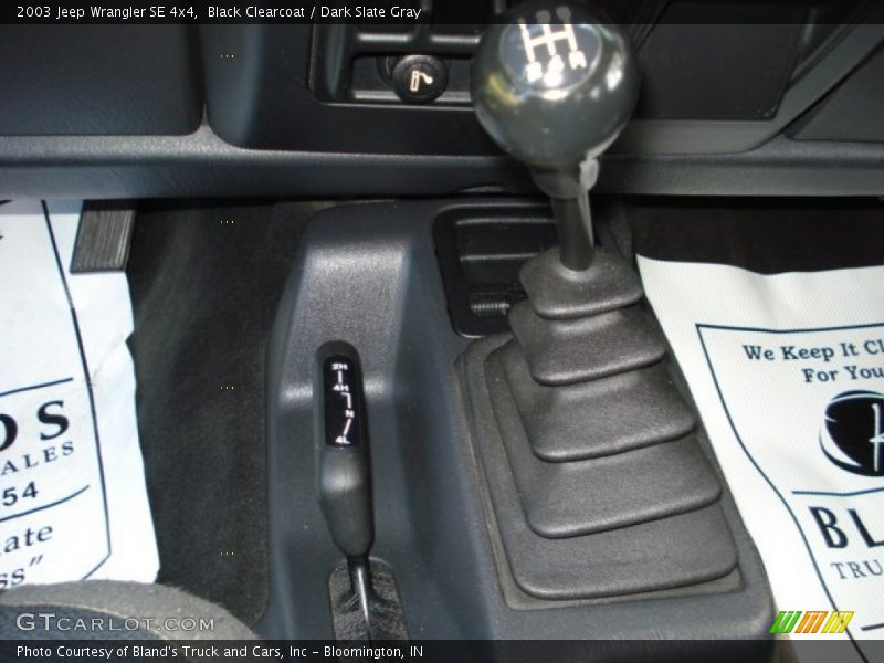 Black Clearcoat / Dark Slate Gray 2003 Jeep Wrangler SE 4x4