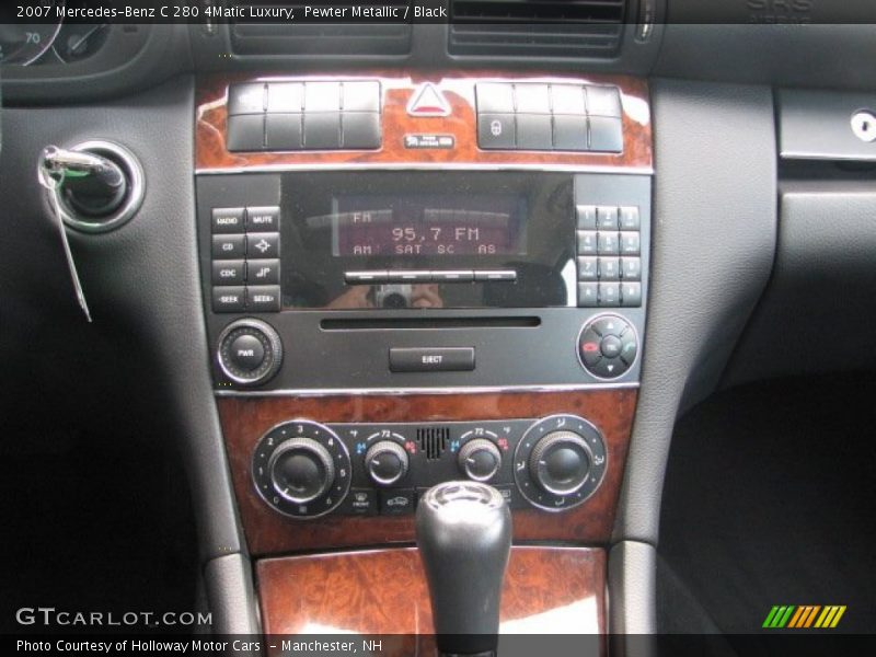 Pewter Metallic / Black 2007 Mercedes-Benz C 280 4Matic Luxury