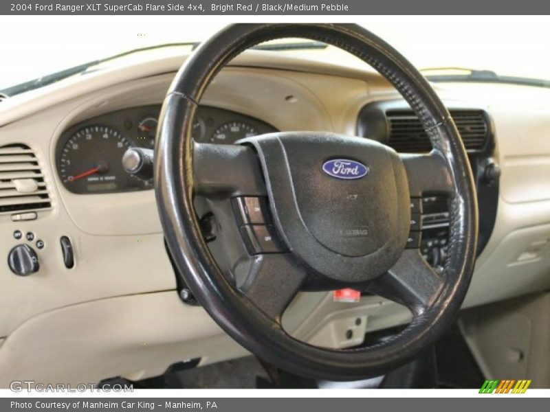 Bright Red / Black/Medium Pebble 2004 Ford Ranger XLT SuperCab Flare Side 4x4