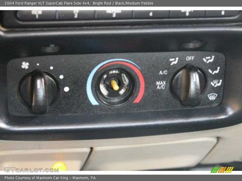 Bright Red / Black/Medium Pebble 2004 Ford Ranger XLT SuperCab Flare Side 4x4