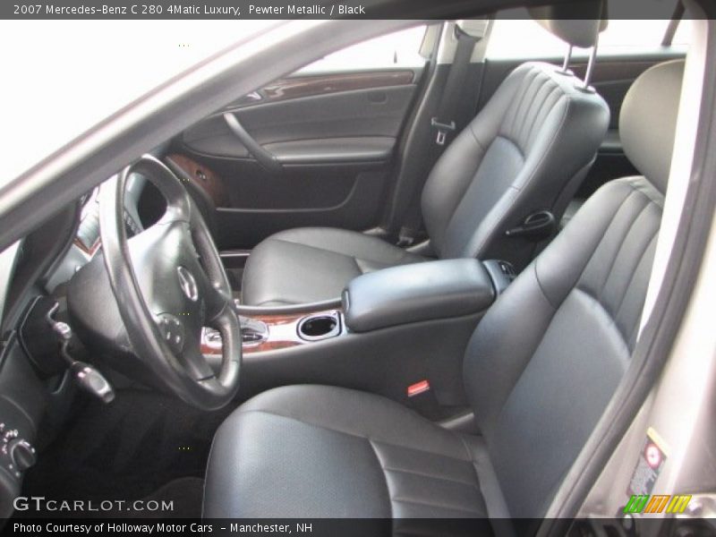 Pewter Metallic / Black 2007 Mercedes-Benz C 280 4Matic Luxury