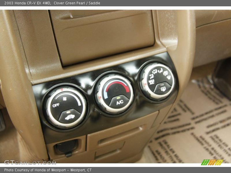Clover Green Pearl / Saddle 2003 Honda CR-V EX 4WD