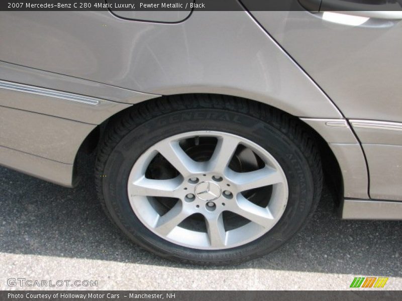 Pewter Metallic / Black 2007 Mercedes-Benz C 280 4Matic Luxury