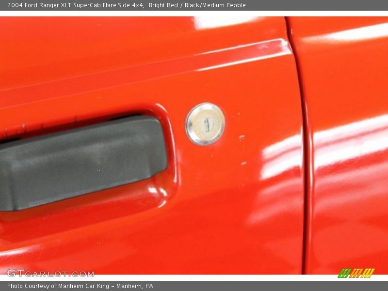 Bright Red / Black/Medium Pebble 2004 Ford Ranger XLT SuperCab Flare Side 4x4