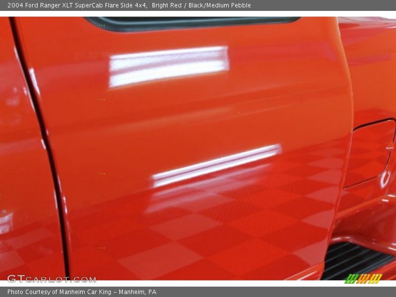 Bright Red / Black/Medium Pebble 2004 Ford Ranger XLT SuperCab Flare Side 4x4