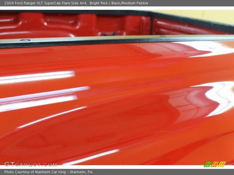 Bright Red / Black/Medium Pebble 2004 Ford Ranger XLT SuperCab Flare Side 4x4