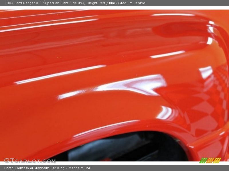 Bright Red / Black/Medium Pebble 2004 Ford Ranger XLT SuperCab Flare Side 4x4