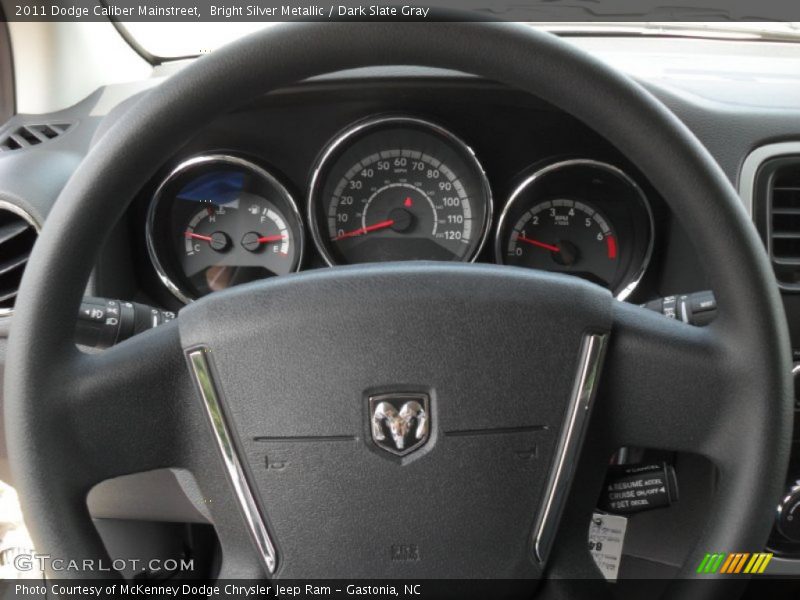 Bright Silver Metallic / Dark Slate Gray 2011 Dodge Caliber Mainstreet