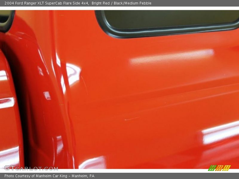 Bright Red / Black/Medium Pebble 2004 Ford Ranger XLT SuperCab Flare Side 4x4