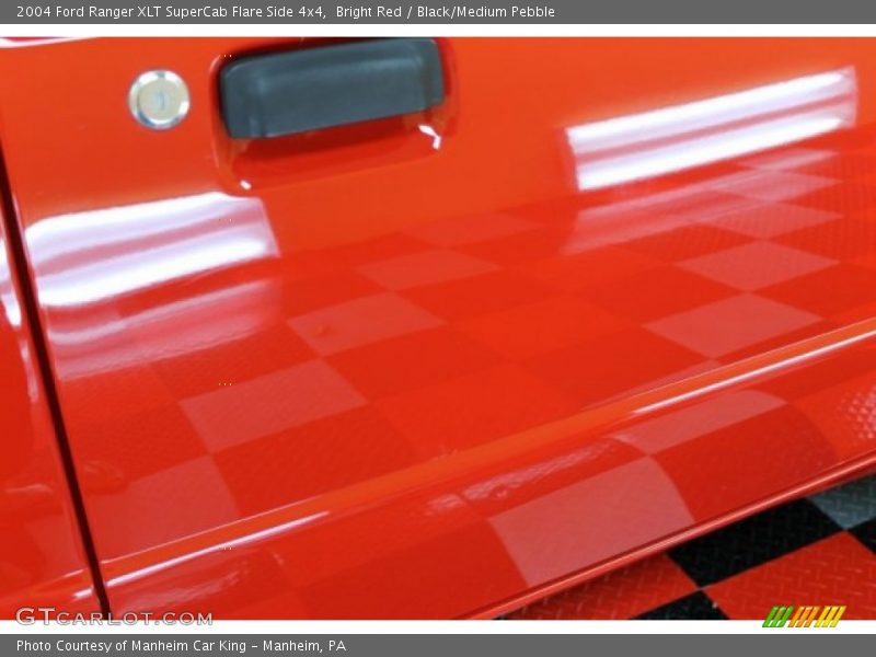 Bright Red / Black/Medium Pebble 2004 Ford Ranger XLT SuperCab Flare Side 4x4