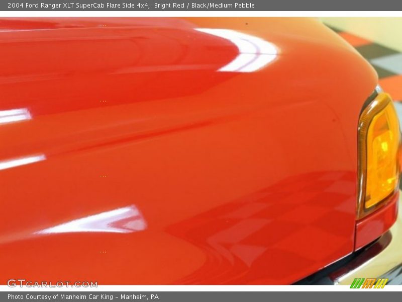 Bright Red / Black/Medium Pebble 2004 Ford Ranger XLT SuperCab Flare Side 4x4