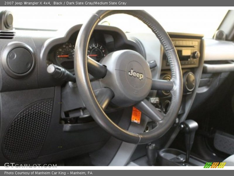 Black / Dark Slate Gray/Medium Slate Gray 2007 Jeep Wrangler X 4x4