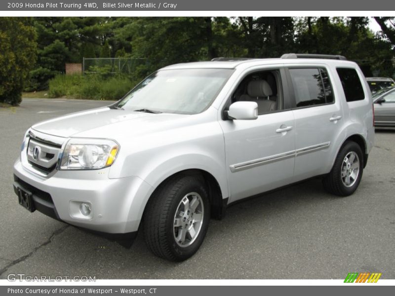 Billet Silver Metallic / Gray 2009 Honda Pilot Touring 4WD