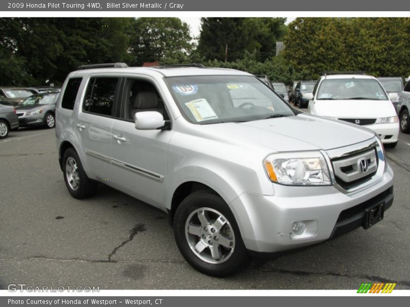 Billet Silver Metallic / Gray 2009 Honda Pilot Touring 4WD