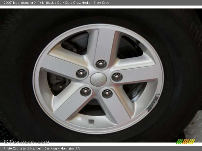 Black / Dark Slate Gray/Medium Slate Gray 2007 Jeep Wrangler X 4x4