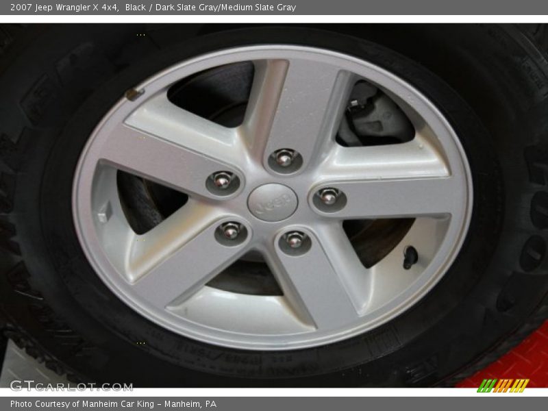 Black / Dark Slate Gray/Medium Slate Gray 2007 Jeep Wrangler X 4x4