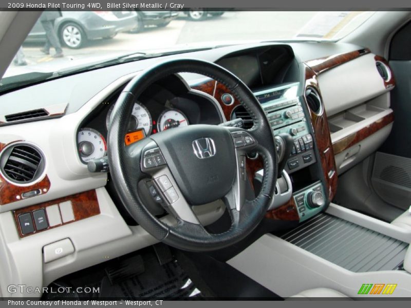 Billet Silver Metallic / Gray 2009 Honda Pilot Touring 4WD