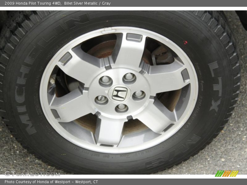 Billet Silver Metallic / Gray 2009 Honda Pilot Touring 4WD