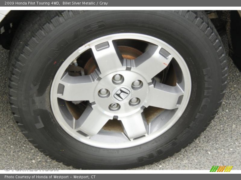 Billet Silver Metallic / Gray 2009 Honda Pilot Touring 4WD