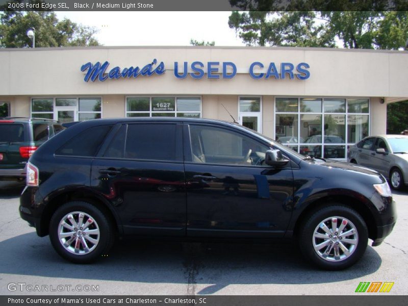 Black / Medium Light Stone 2008 Ford Edge SEL