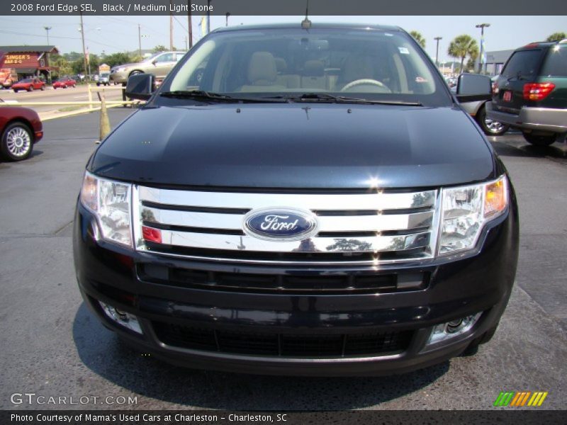 Black / Medium Light Stone 2008 Ford Edge SEL