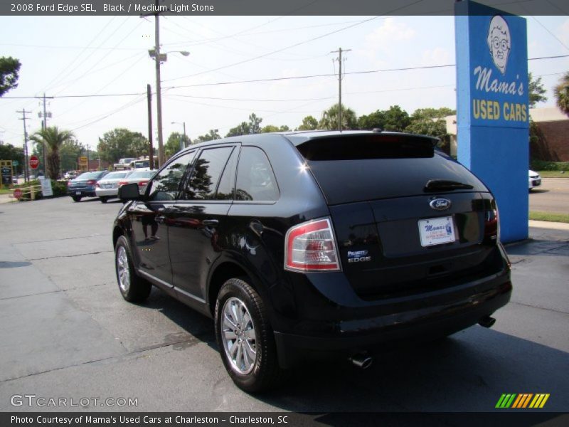 Black / Medium Light Stone 2008 Ford Edge SEL