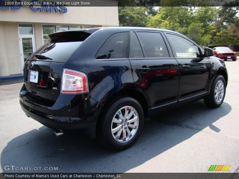 Black / Medium Light Stone 2008 Ford Edge SEL