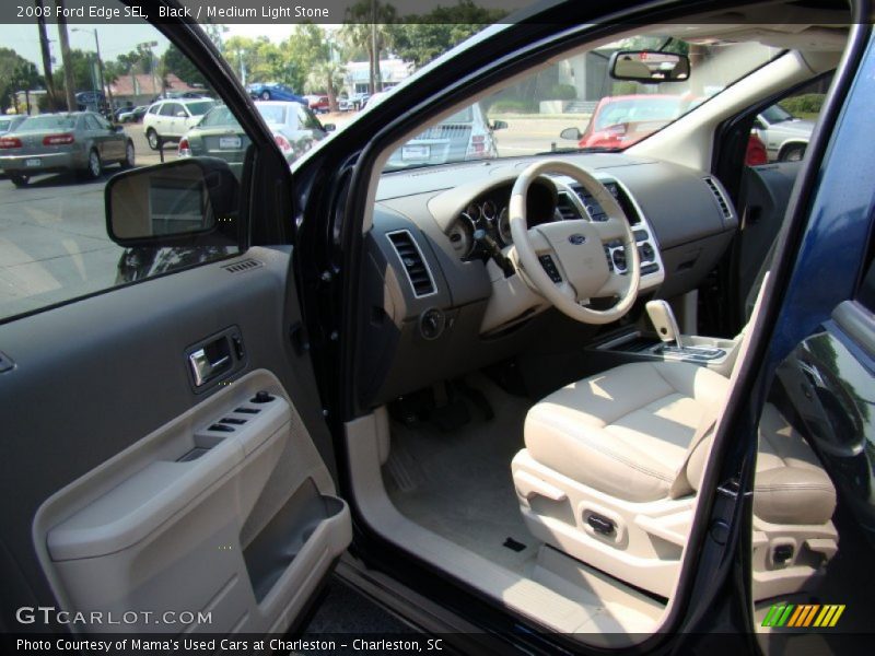 Black / Medium Light Stone 2008 Ford Edge SEL
