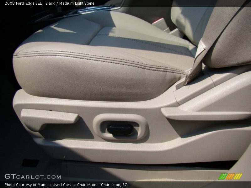 Black / Medium Light Stone 2008 Ford Edge SEL