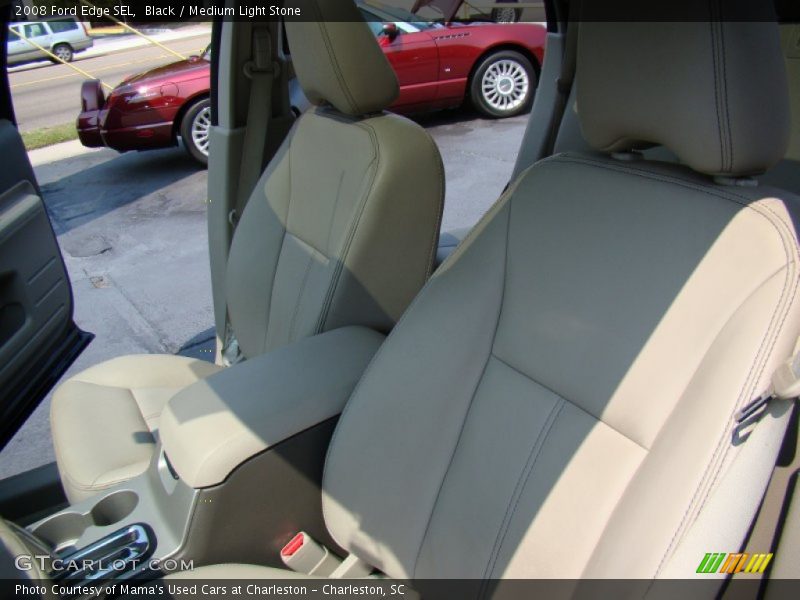 Black / Medium Light Stone 2008 Ford Edge SEL
