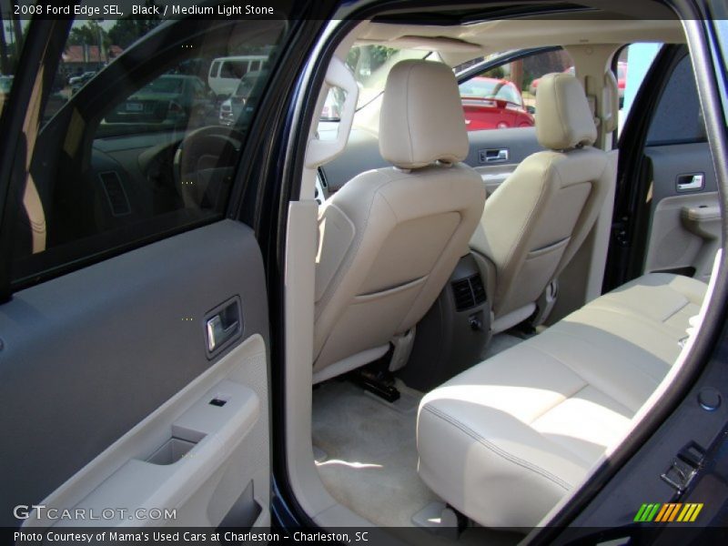 Black / Medium Light Stone 2008 Ford Edge SEL