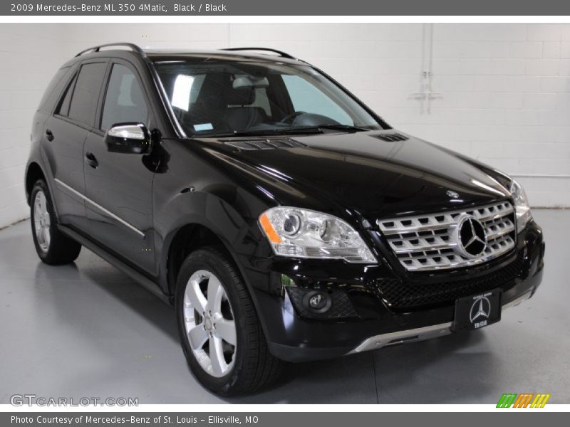 Black / Black 2009 Mercedes-Benz ML 350 4Matic