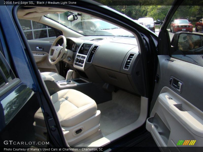 Black / Medium Light Stone 2008 Ford Edge SEL