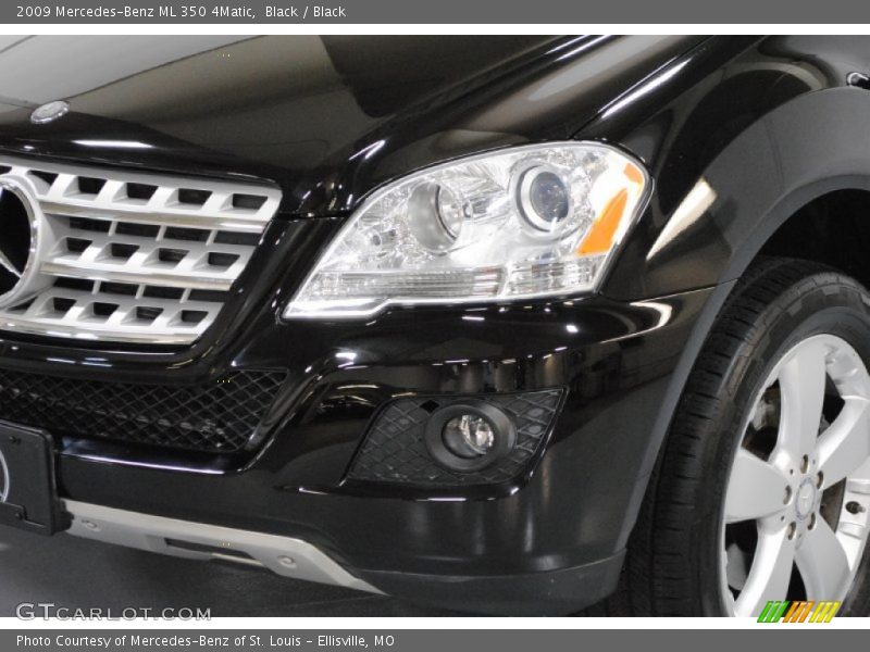 Black / Black 2009 Mercedes-Benz ML 350 4Matic