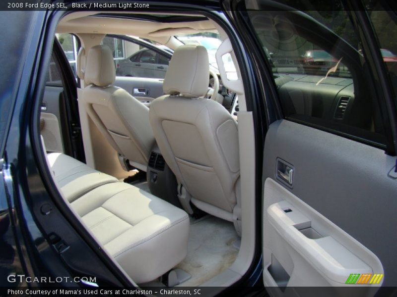 Black / Medium Light Stone 2008 Ford Edge SEL