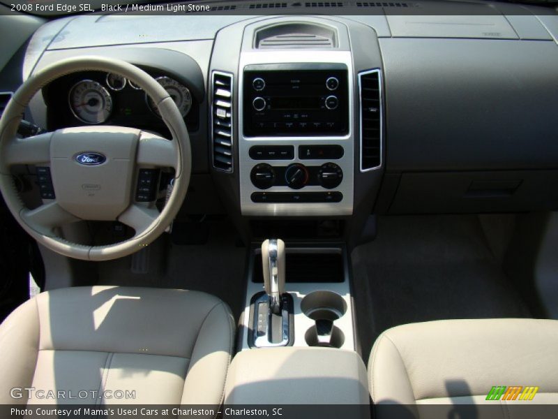 Black / Medium Light Stone 2008 Ford Edge SEL