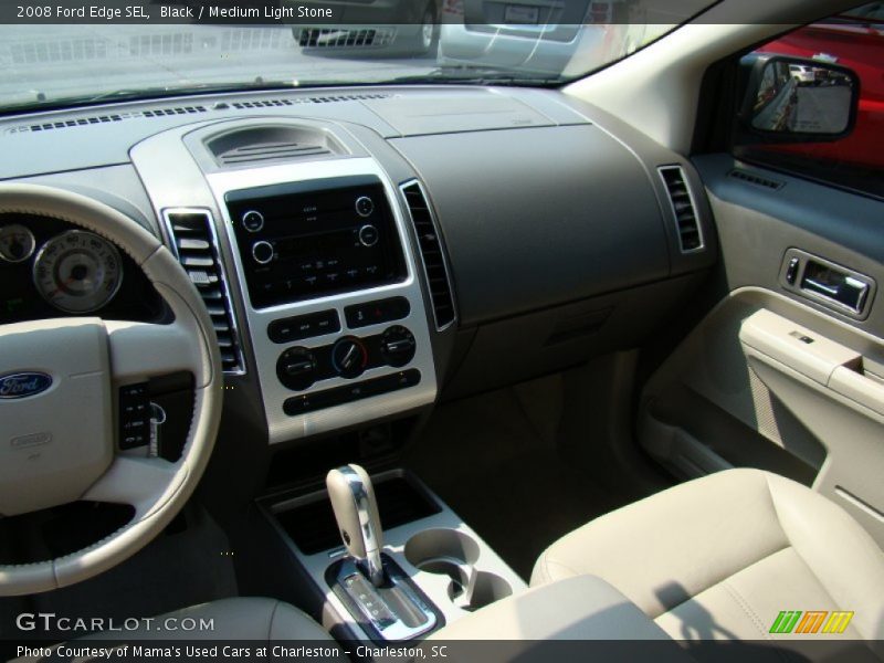Black / Medium Light Stone 2008 Ford Edge SEL