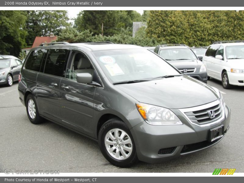 Nimbus Gray Metallic / Ivory 2008 Honda Odyssey EX