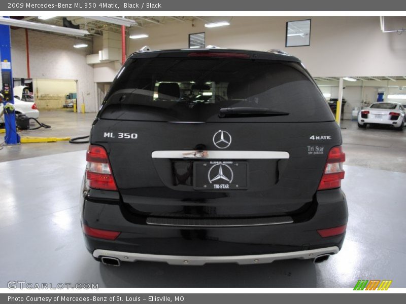 Black / Black 2009 Mercedes-Benz ML 350 4Matic