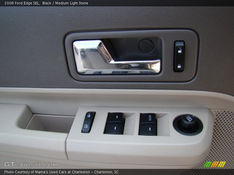 Black / Medium Light Stone 2008 Ford Edge SEL