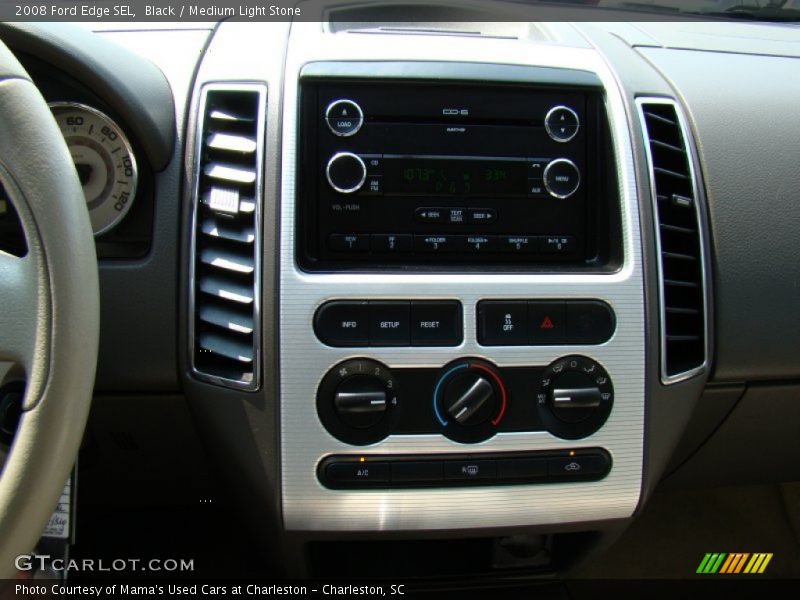 Black / Medium Light Stone 2008 Ford Edge SEL