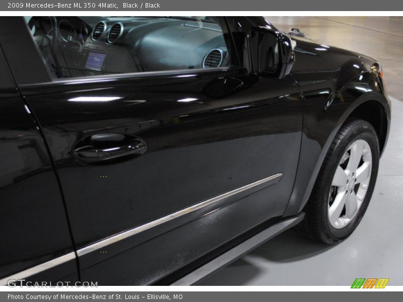 Black / Black 2009 Mercedes-Benz ML 350 4Matic