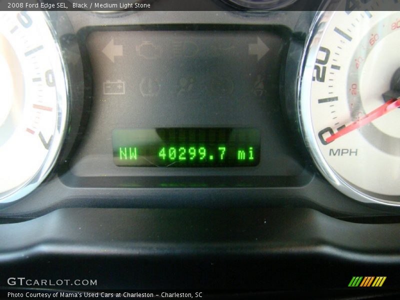 Black / Medium Light Stone 2008 Ford Edge SEL